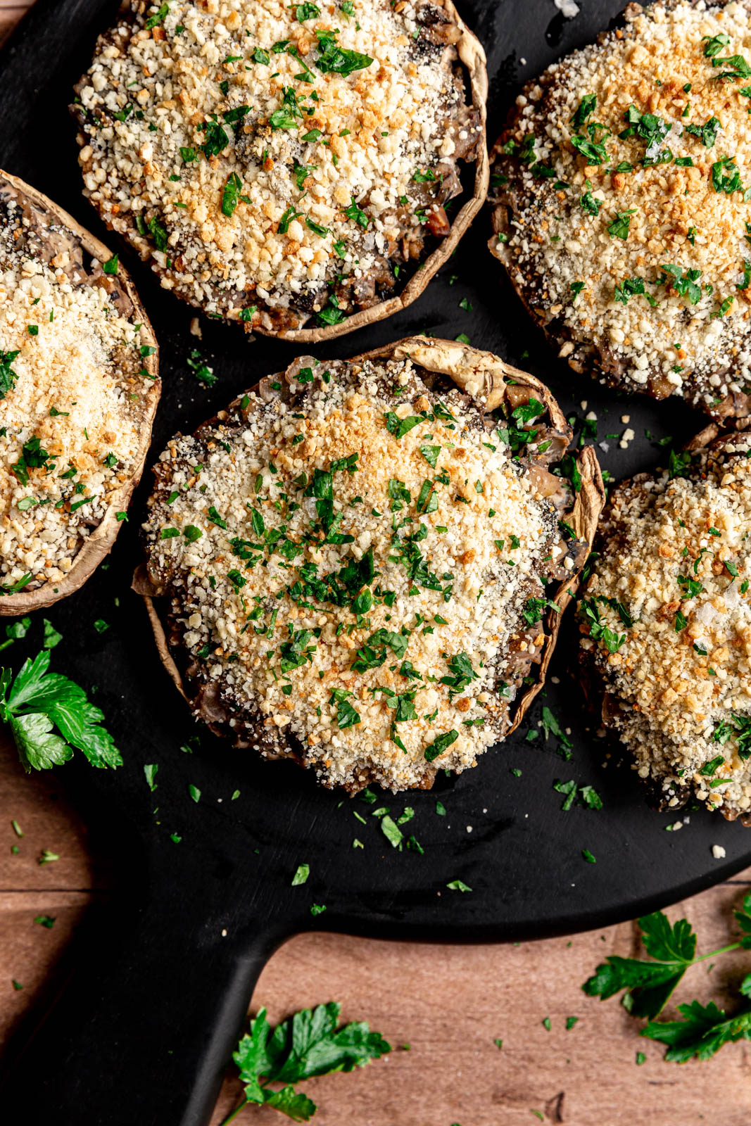 Vegan Stuffed Portobello Mushrooms